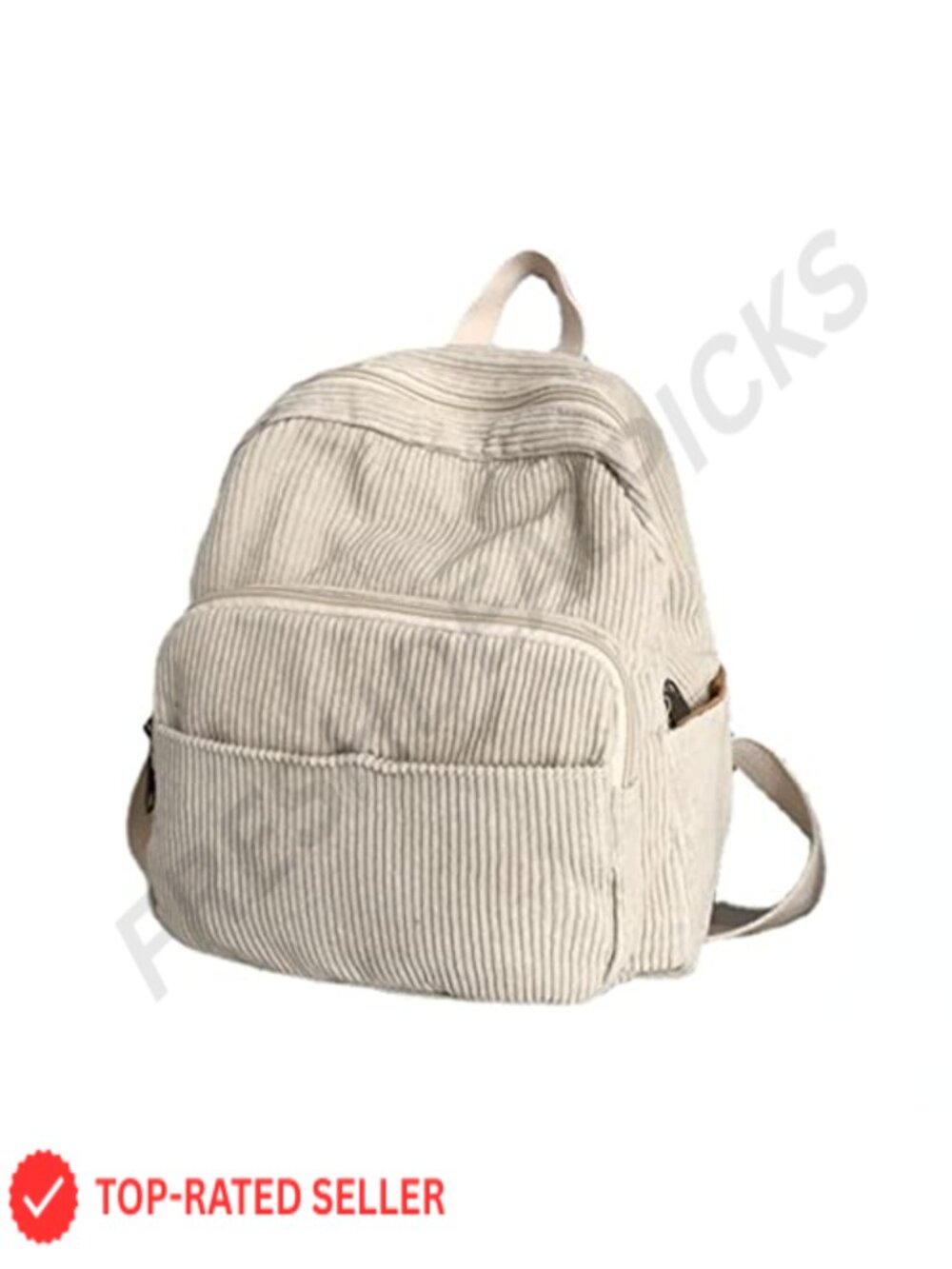 Women's Small Corduroy Backpack Purse Cute Mini Bookbag Aesthetic
